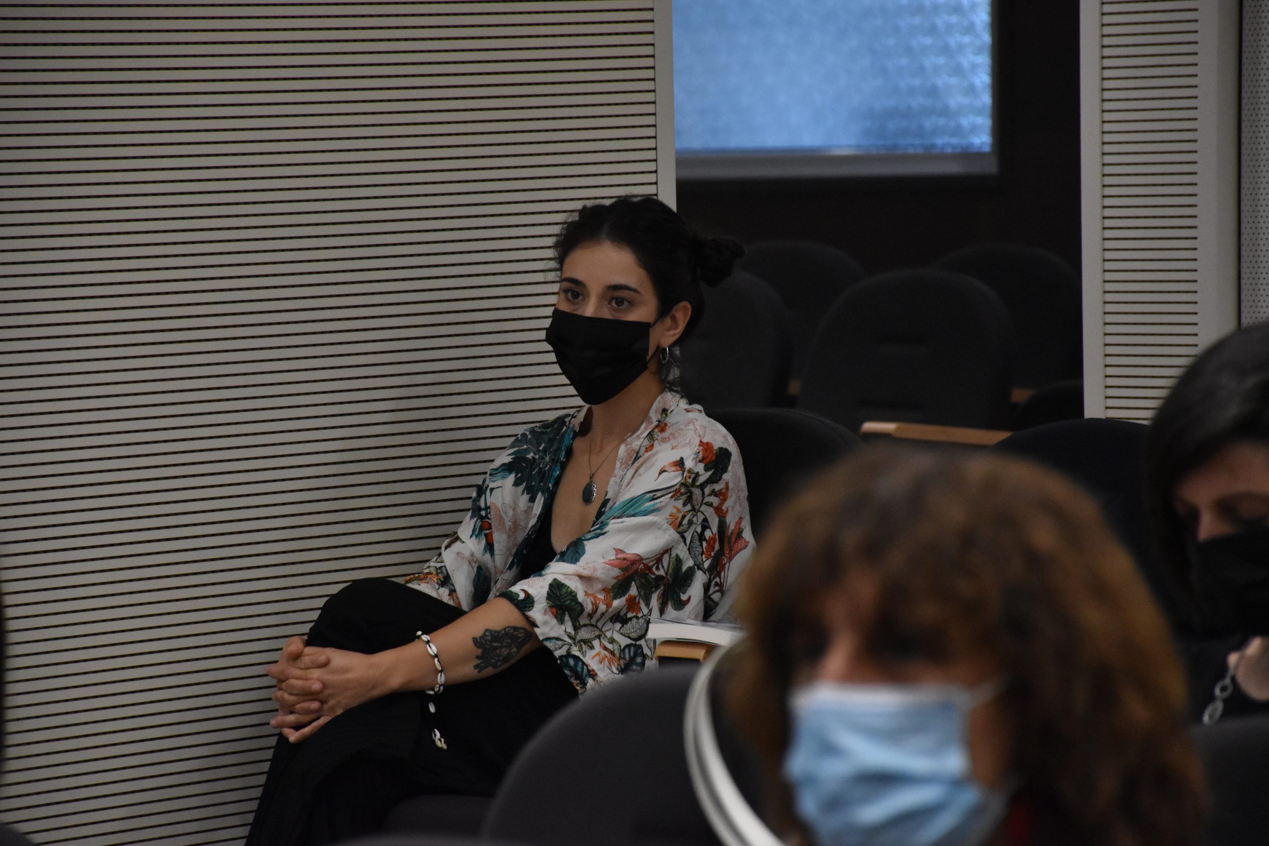 La fotografa Elena Salerno alla premiazione dell'edizione 2021 del concorso letterario Gim, fra sogno e realtà del Fondo Edo Tempia di Biella.