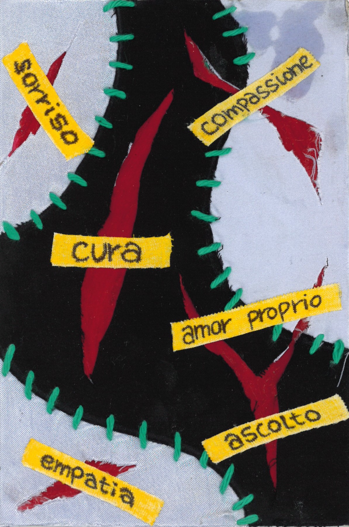 Cura di Sé e Cura dell'Altro: Mail Art Project - opera della classe 5H Liceo Classico Linguistico Artistico "Giuseppe e Quintino Sella" di Biella