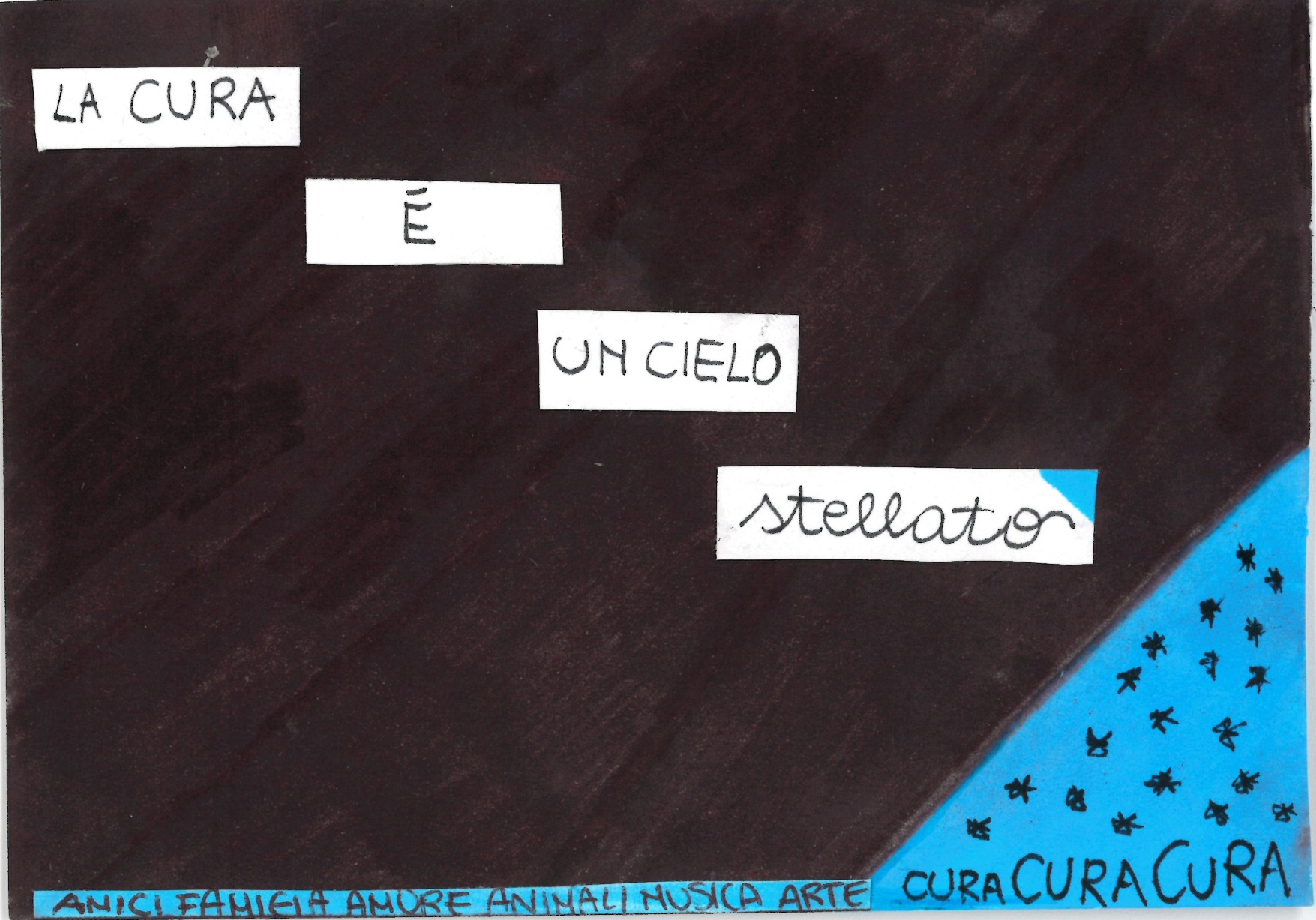 Cura di Sé e Cura dell'Altro: Mail Art Project - opera della classe 4A LES del Liceo A. Avogadro di Biella